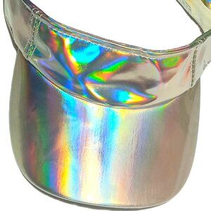 THE SUPER GLOW SILVER - HOLOGRAPHIC SUN VISOR